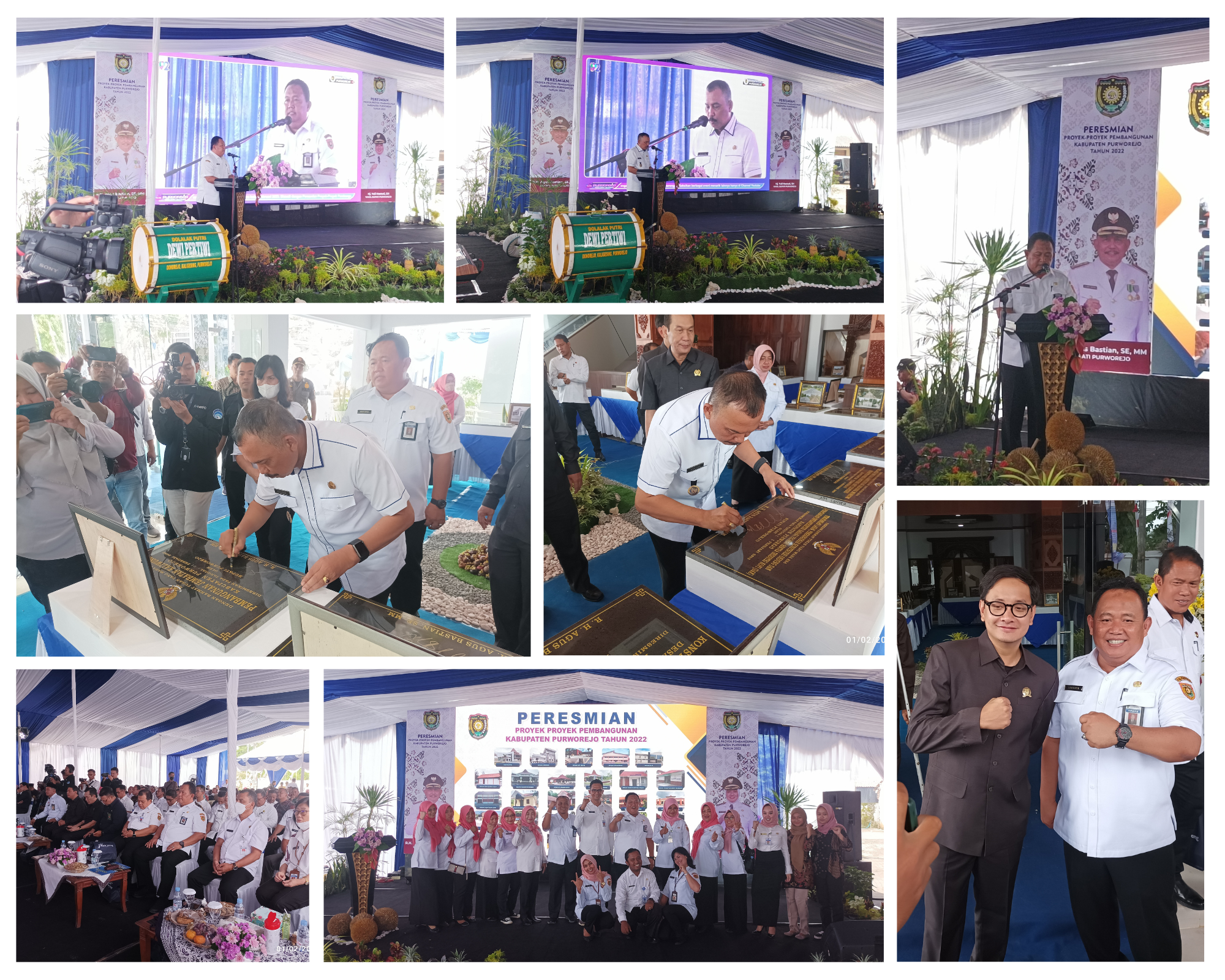 Peresmian Proyek Proyek Pembangunan Kabupaten Purworejo Tahun 2022