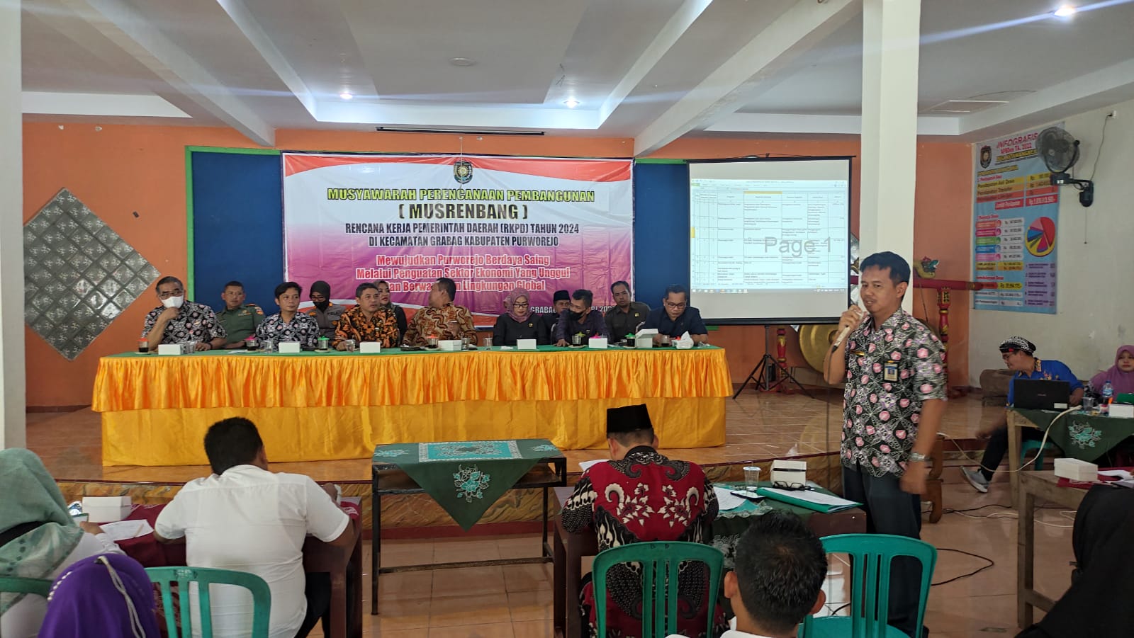 MUSRENBANG KECAMATAN GRABAG YANG DI HADIRI OLEH KEPALA BIDANG BINA MARGA TAHUN 2023