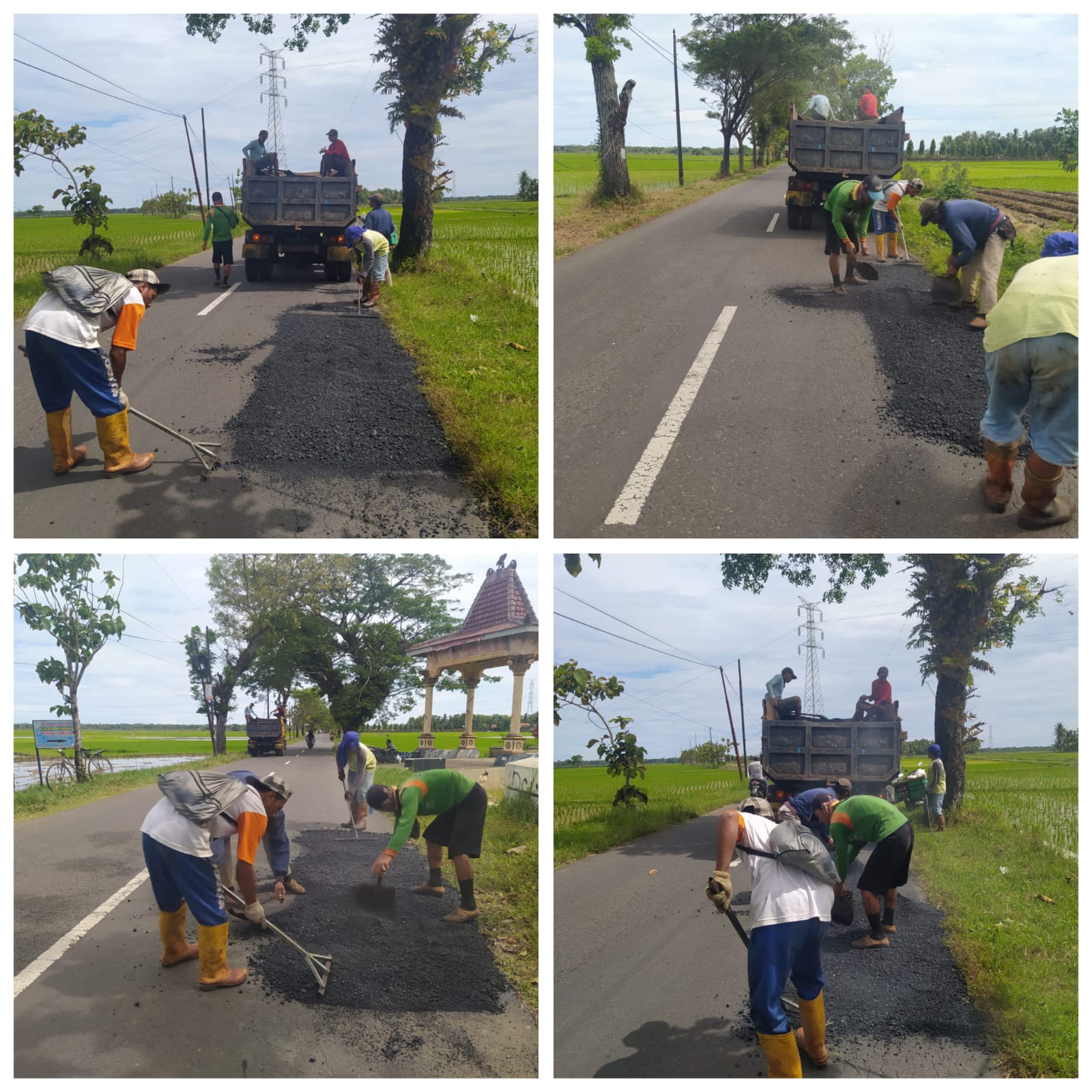 Pemeliharaan rutin dengan CAP di Ruas Bubutan-Gesing