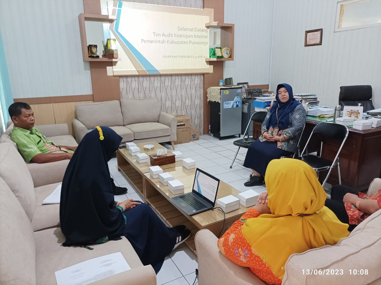 Paparan Hasil Audit Kearsipan Oleh Tim Audit Kearsipan Internal Pemkab Purworejo ke DPUPR Kab. Purworejo