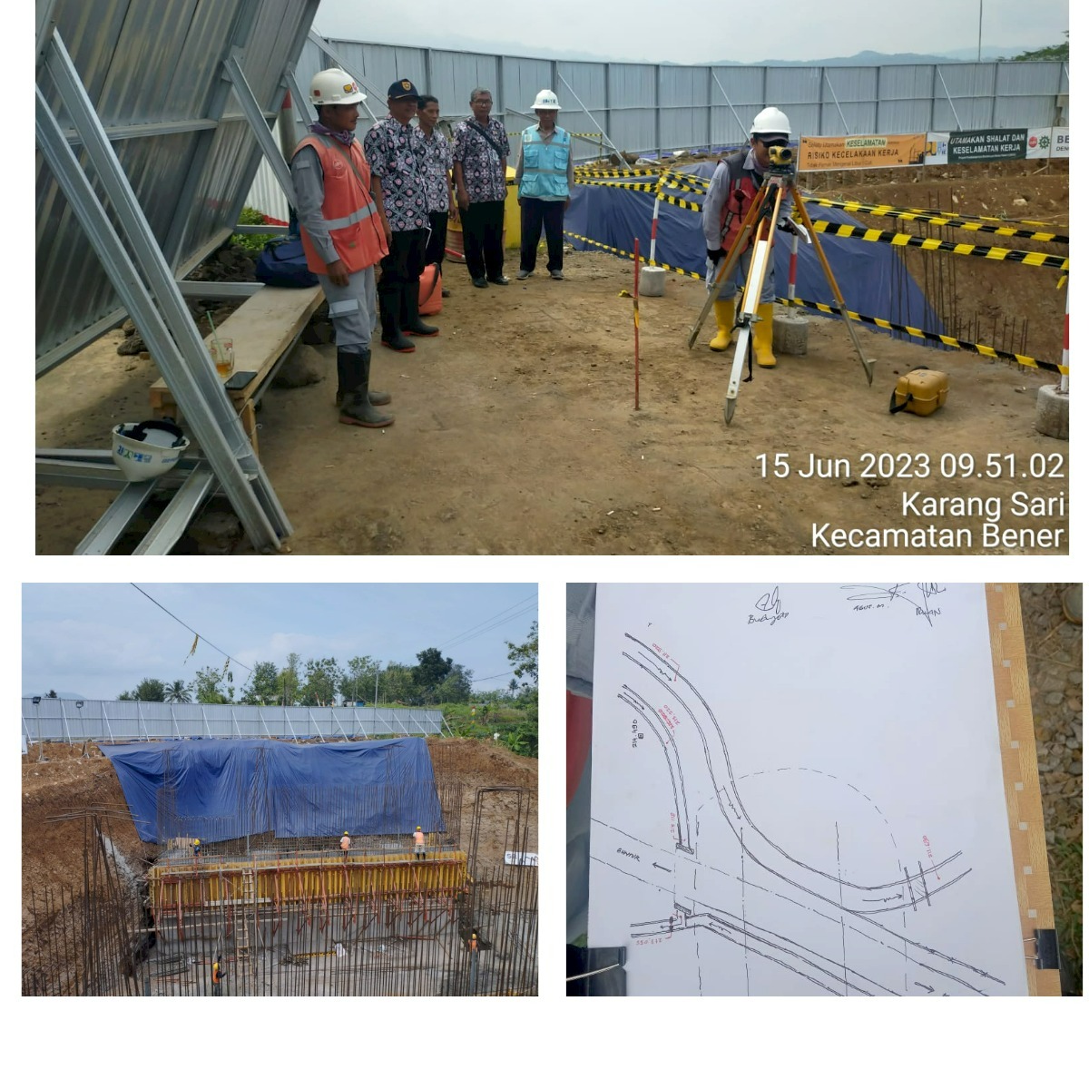 Koordinasi dengan Pelaksana Proyek Bendungan Bener