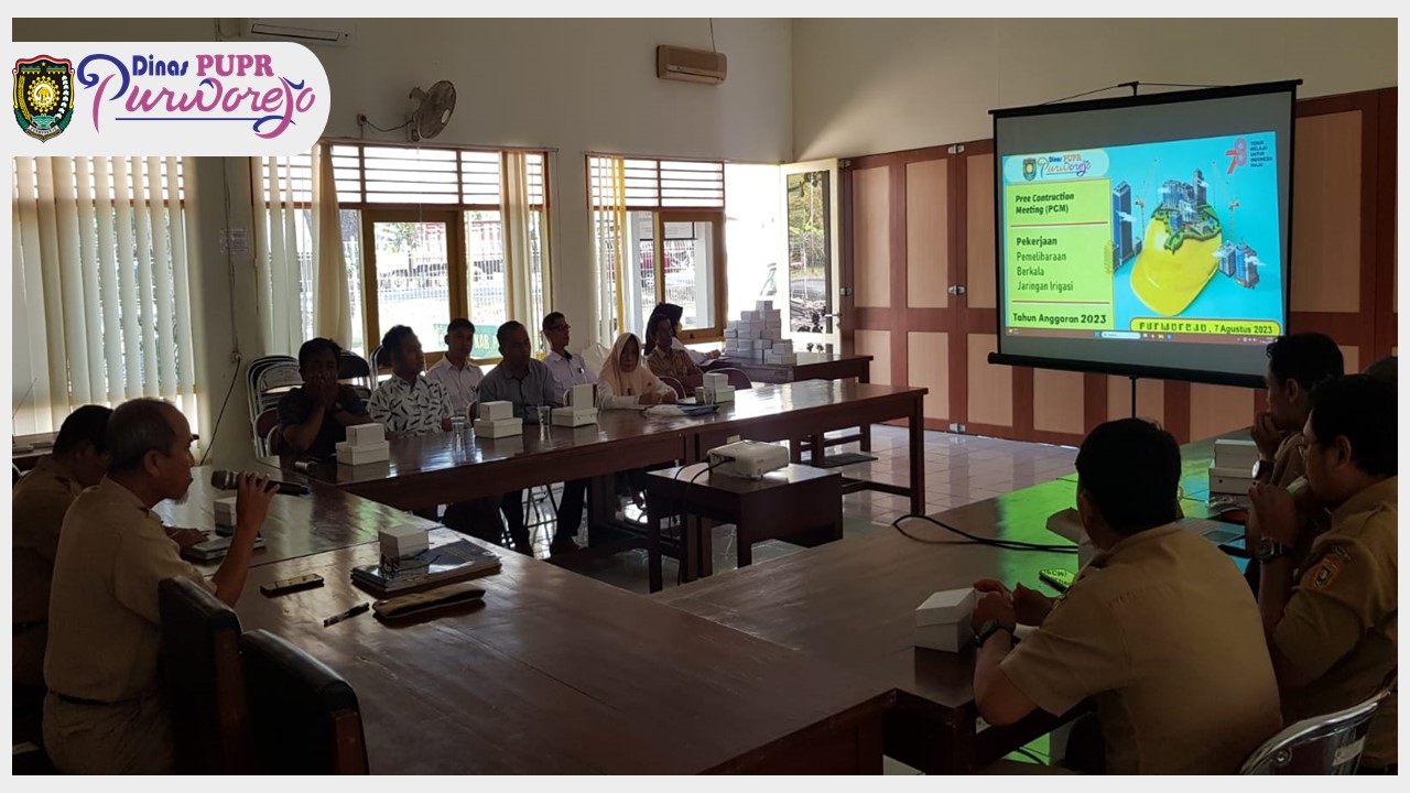 Pre Construction Meeting (PCM) Pekerjaan Pemeliharaan Berkala Jaringan Irigasi Tahun Anggaran 2023