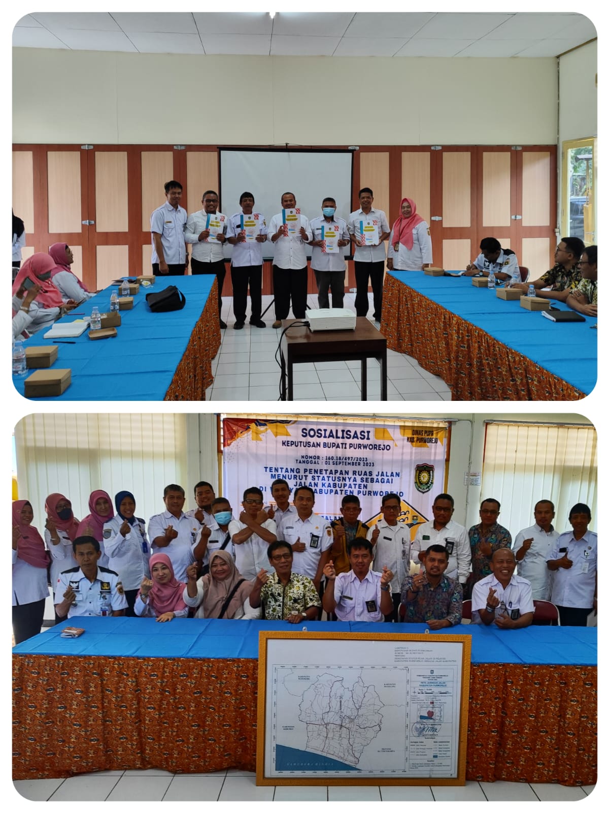 SOSIALISASI PENETAPAN STATUS RUAS JALAN MENURUT STATUSNYA  SEBAGAI KEWENANGAN JALAN KABUPATEN