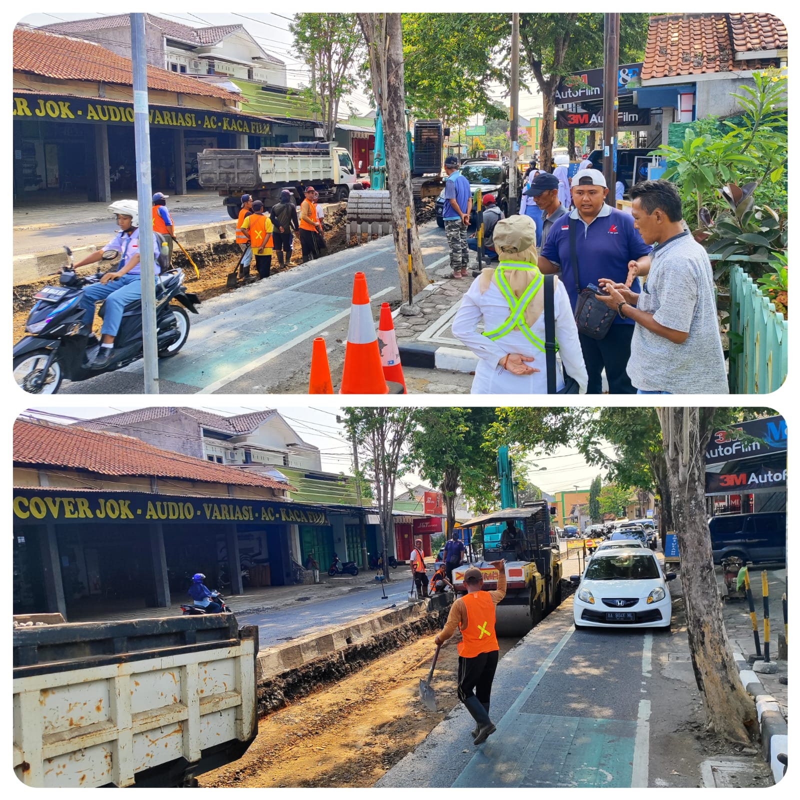 MONITORING DAN EVALUASI PEKERJAAN PEMELIHARAAN BERKALA JALAN JENDERAL SUDIRMAN
