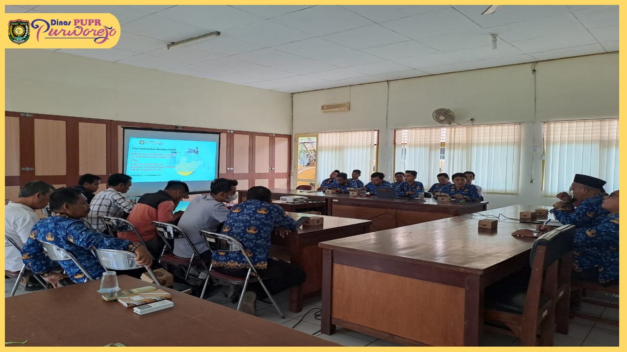 Pre Construction Meeting (PCM) Pekerjaan Pemeliharaan Berkala Jaringan Irigasi (Perubahan) Tahun Anggaran 2023