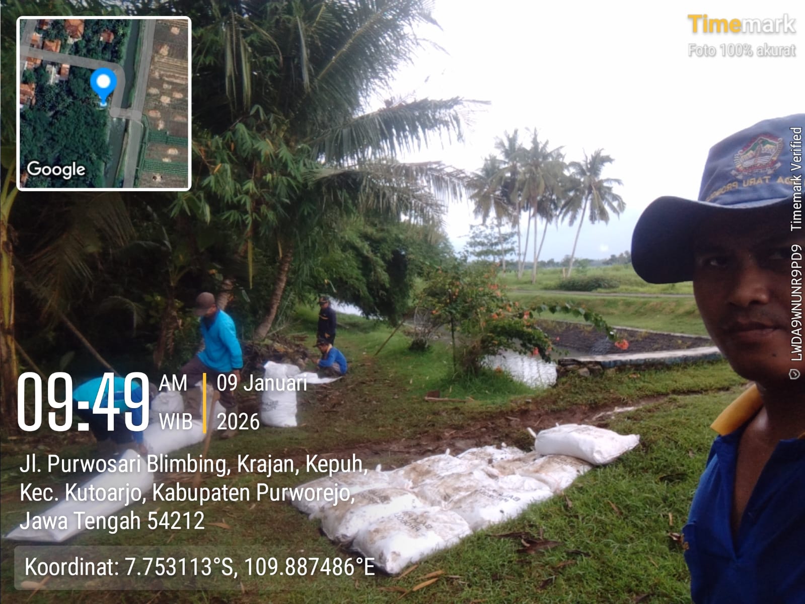 UPT PJI Wilayah Kutoarjo Tangani Tanggul Amblong di Saluran Wringin Putih
