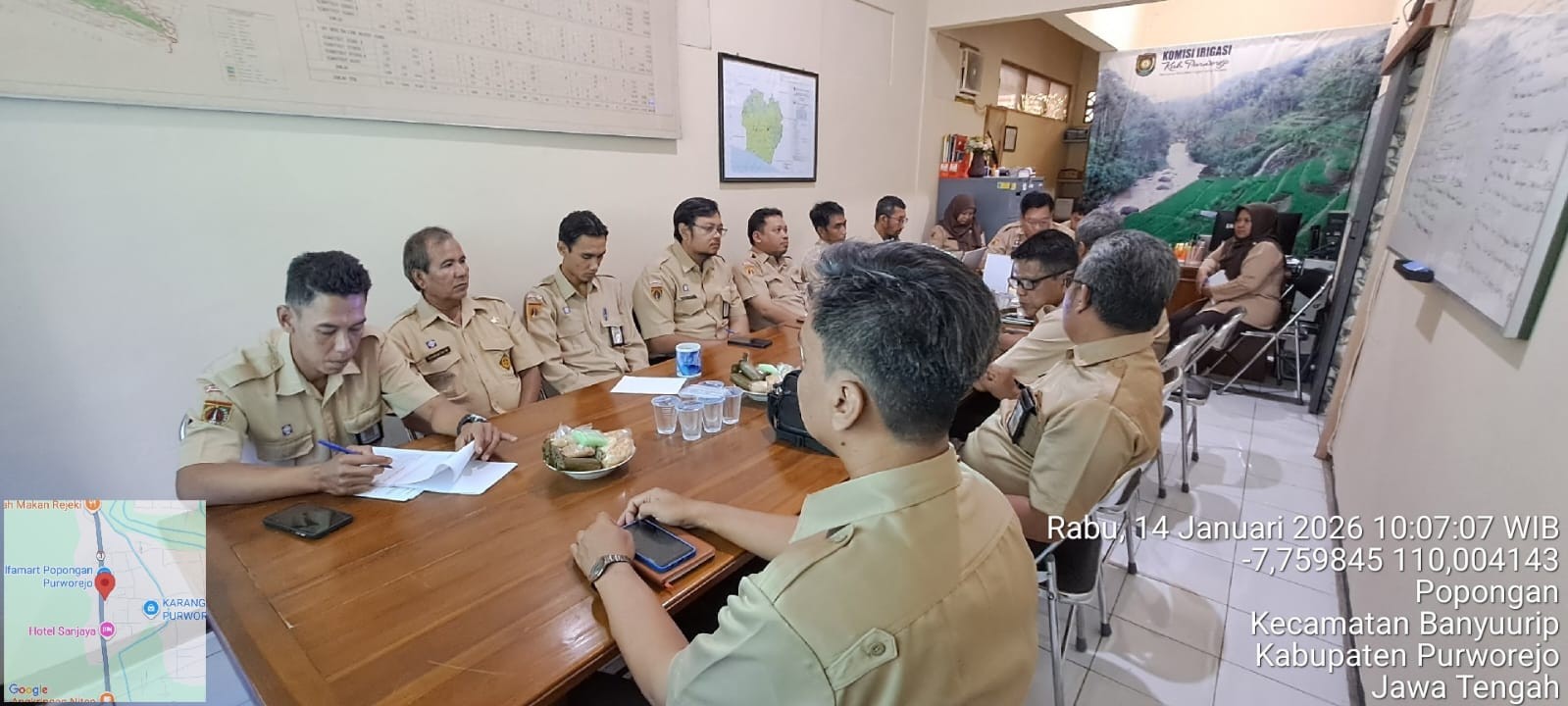Bidang Sumber Daya Air DPUPR Kabupaten Purworejo Gelar Rapat Koordinasi Persiapan Pelaksanaan Pekerjaan Bersama UPT PJI Wilayah