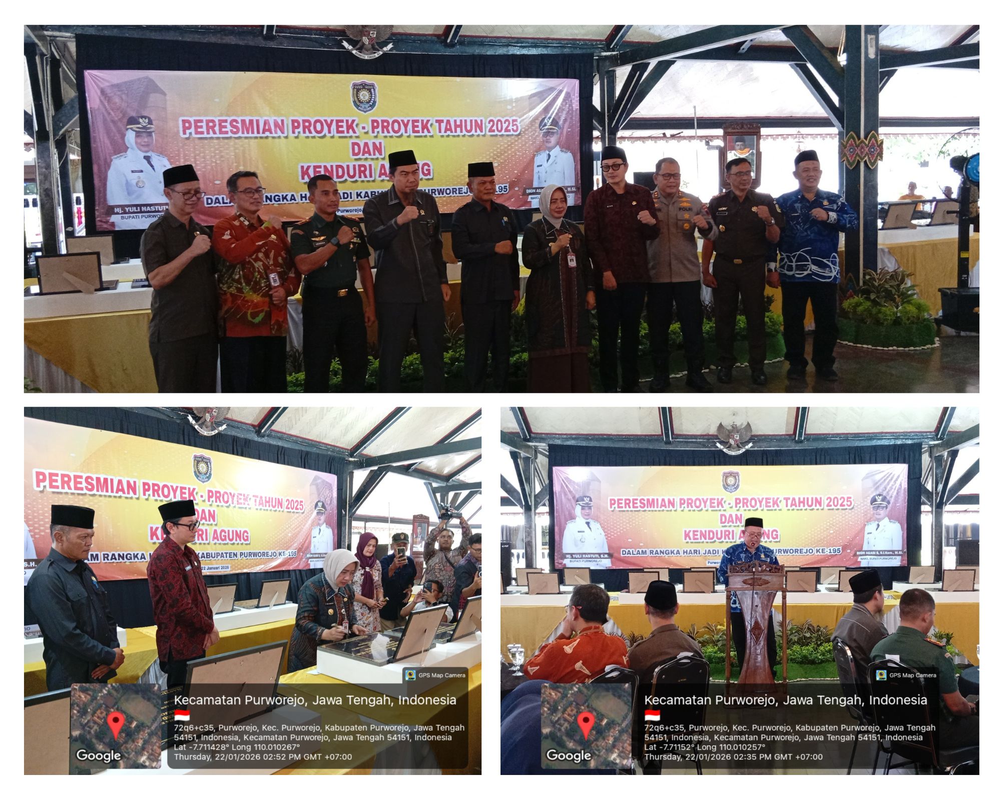 Peresmian Proyek-Proyek Tahun 2025 oleh Bupati Purworejo