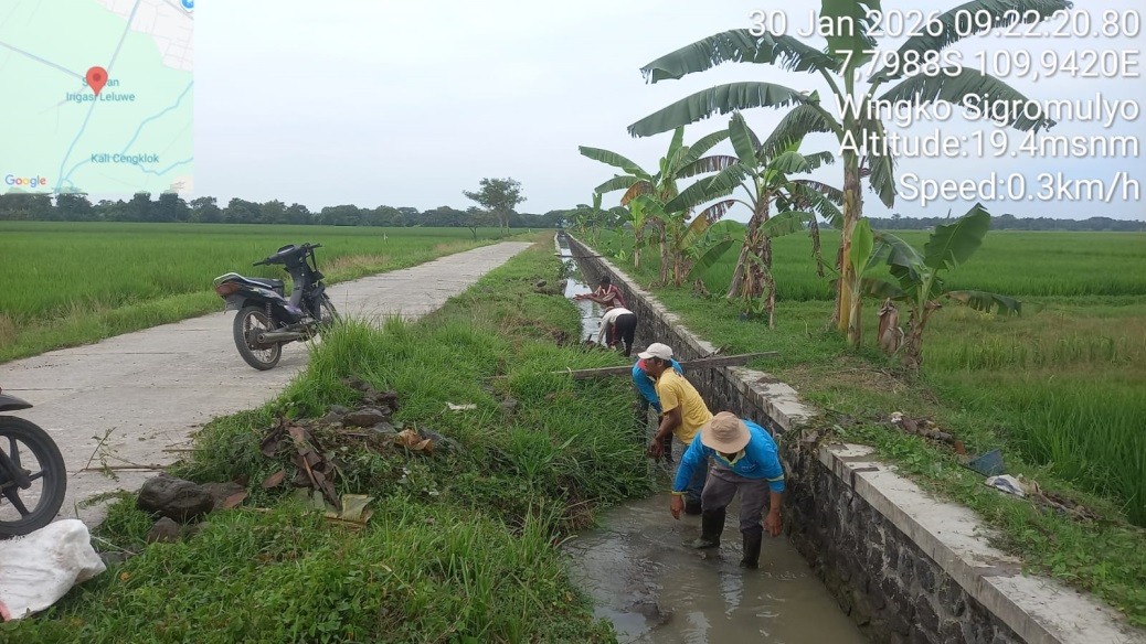 DPUPR Kabupaten Purworejo Laksanakan Penanganan Darurat Kerusakan Bangunan Irigasi di DI Cluwek