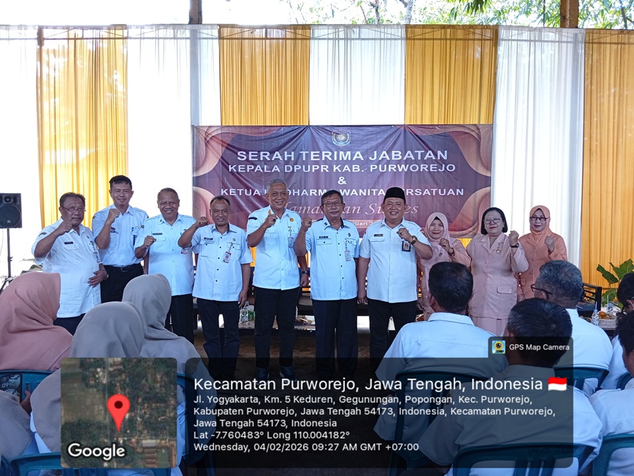 Serah Terima Jabatan Kepala DPUPR dan Ketua UP Dharma Wanita Persatuan Kabupaten Purworejo Tahun 2026