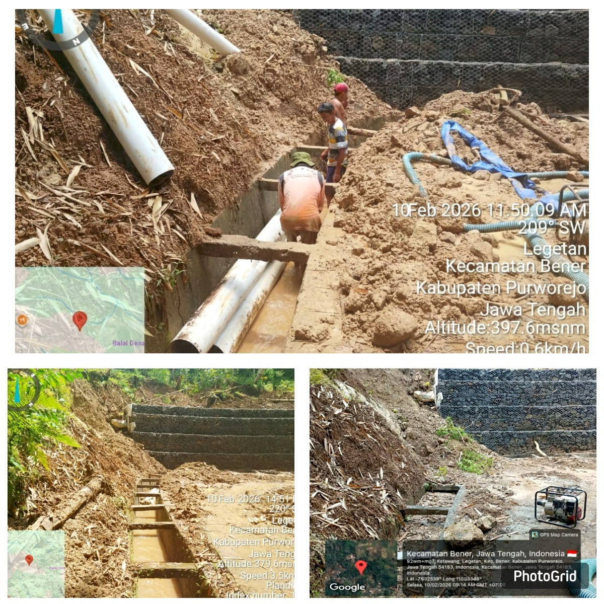 Pemasangan Pipa Darurat di DI Planditan, Solusi Cepat Atasi Dampak Longsor