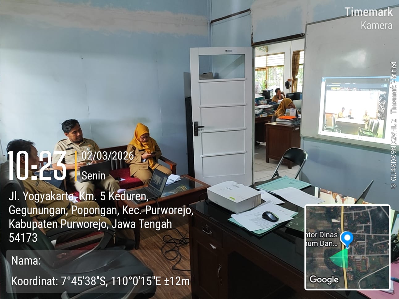 Zoom Meeting Koordinasi Kesiapan Penanganann Jalur Mudik dan Arus Balik pada Ruas Jalan Nasional, Jalan Provinsi dan Jalan Kabupaten Purworejo