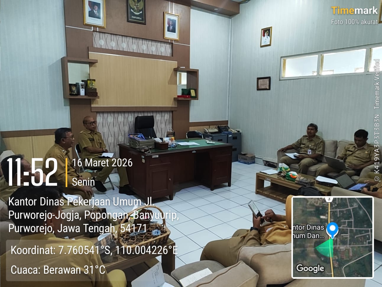 Rapat Koordinasi terkait Penempatan Bangunan dan  Jaringan Utilitas Kabel Udara pada Ruang Milik Jalan