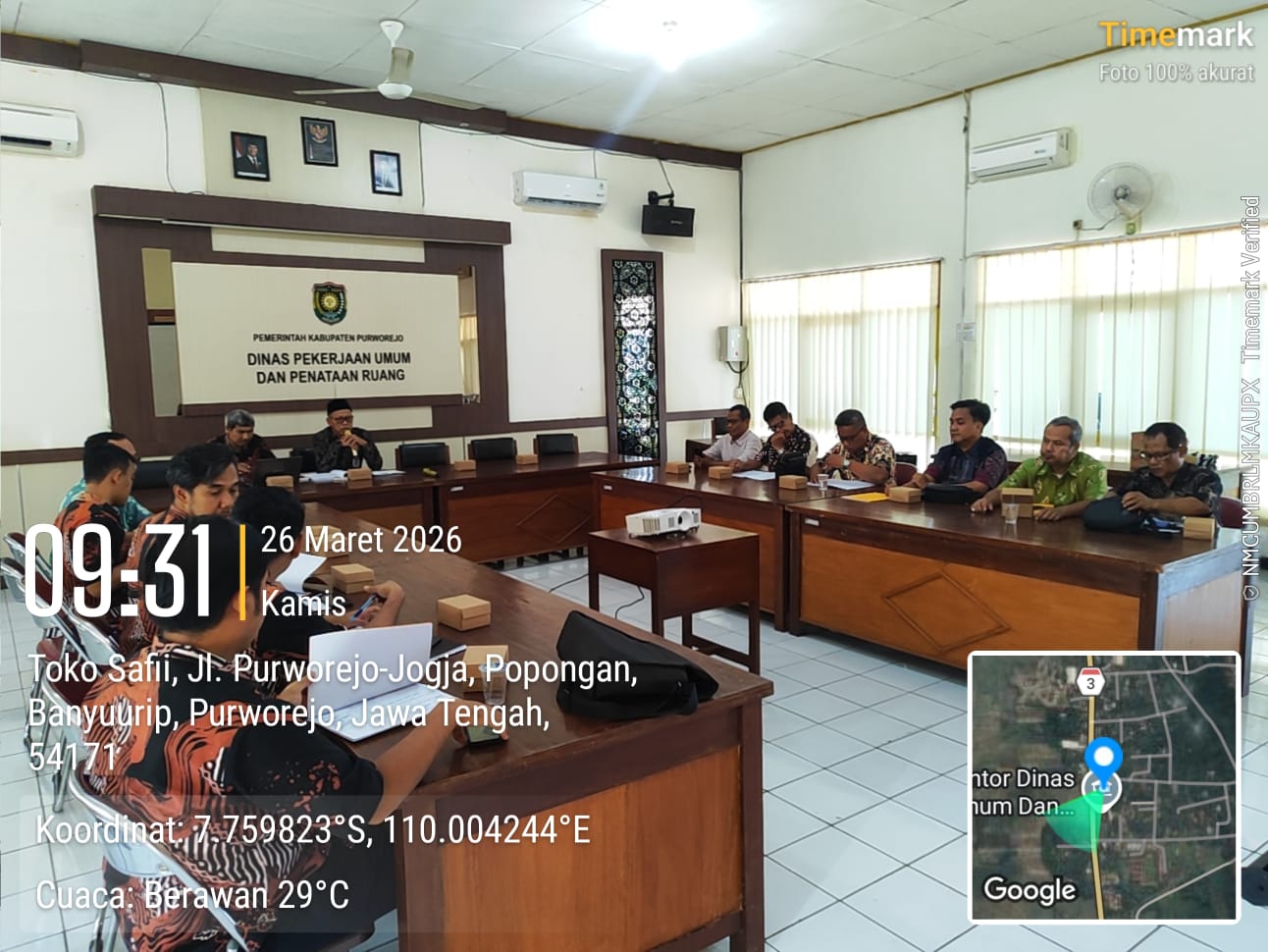 RAPAT KOORDINASI  PERSIAPAN PELAKSANAAN PEKERJAAN PEMELIHARAAN JALAN