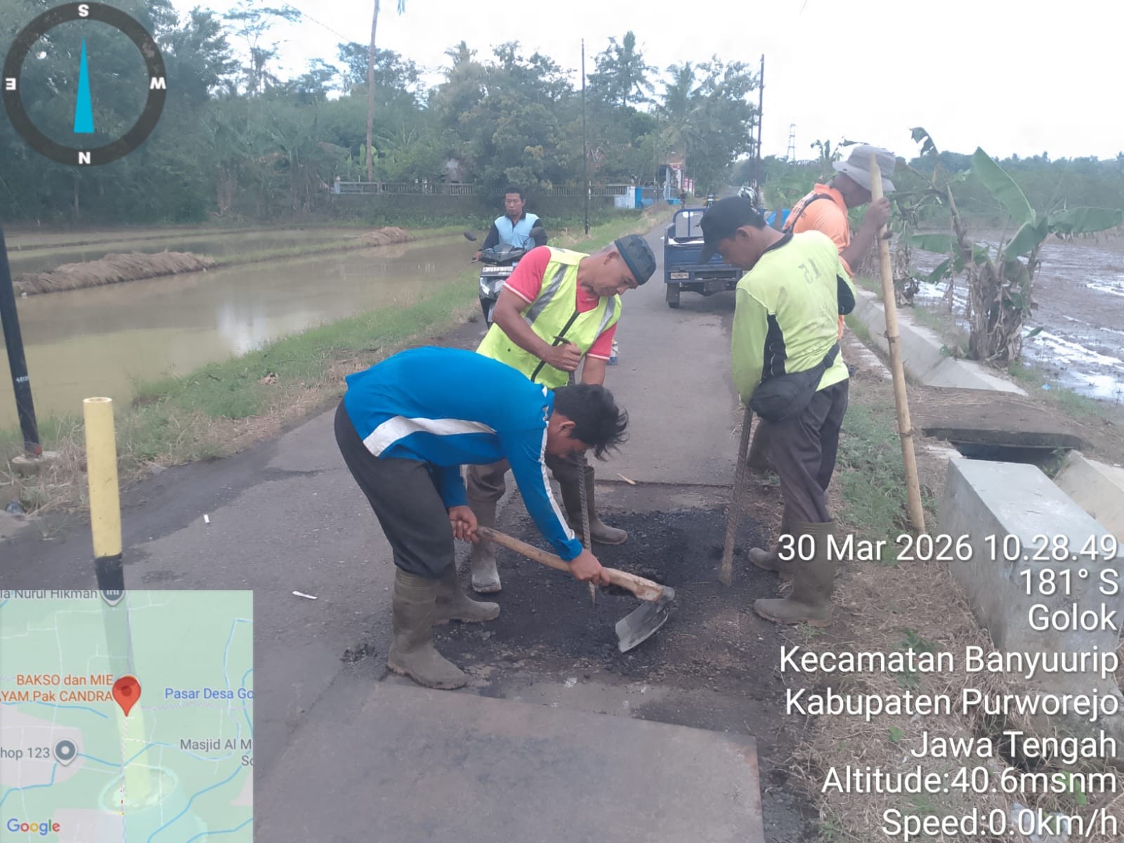 Perbaikan Gorong-gorong ruas Jalan Grantunglegok-Kertosono