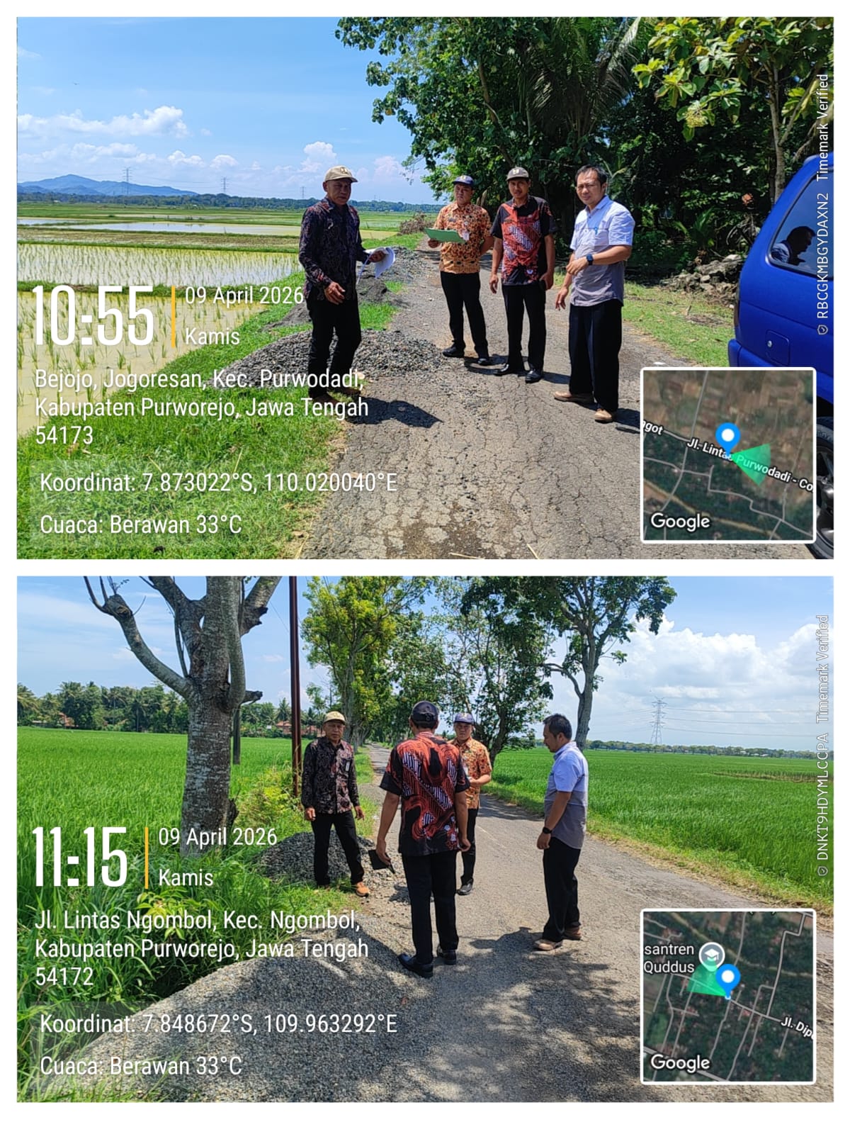 SERAH TERIMA PEKERJAAN PENGADAAN MATERIAL UNTUK PEMELIHARAAN JALAN DI RUAS JALAN UPT PJI WILAYAH PURWODADI