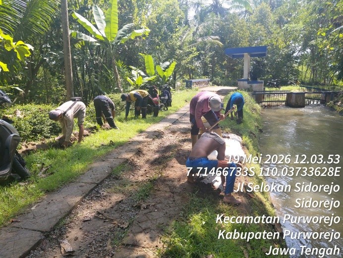 PPA Kemantren Kaligesing Laksanakan Penanganan Darurat Tanggul Irigasi