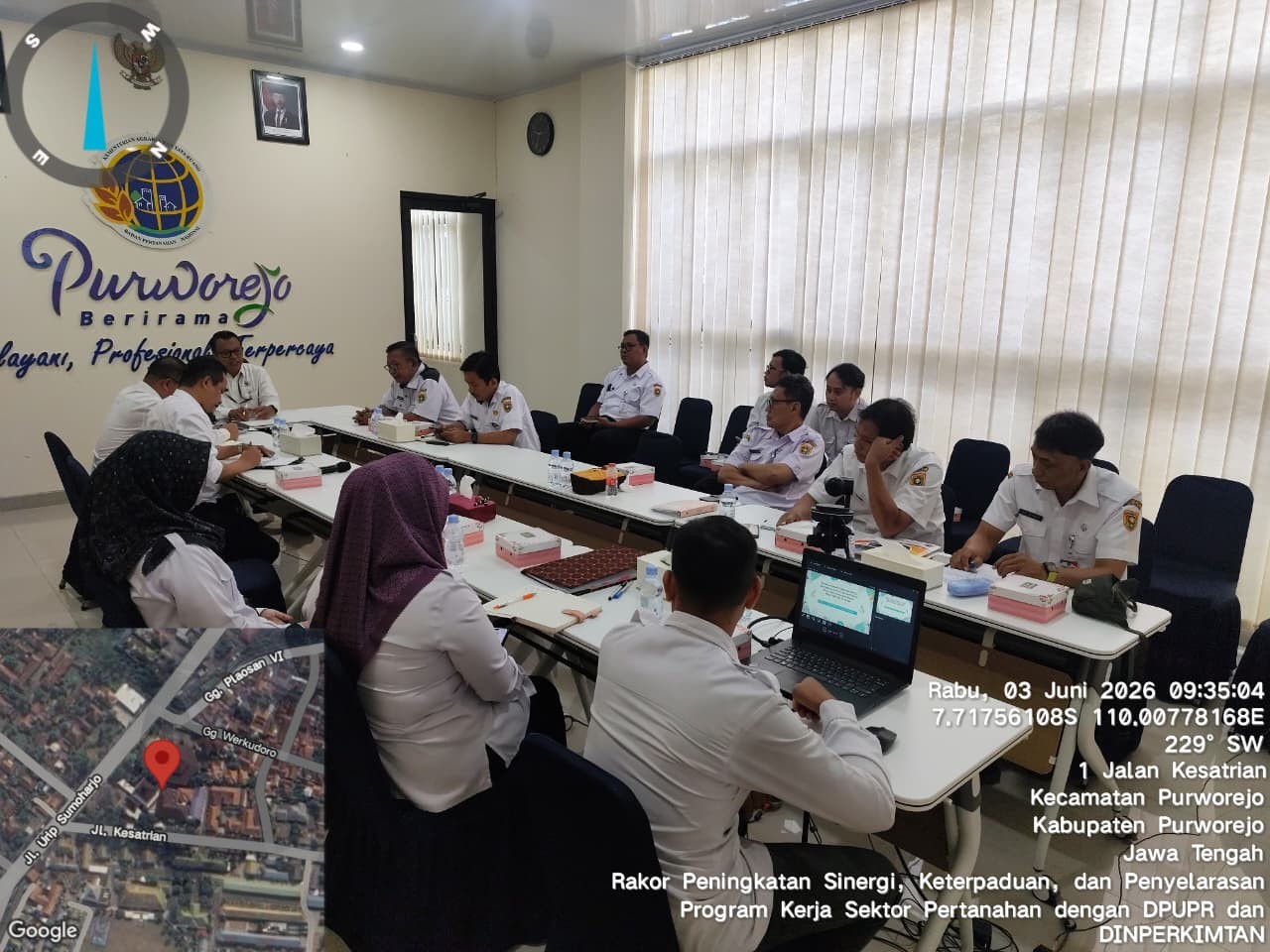 Rapat Koordinasi Peningkatan Sinergi, Keterpaduan, Dan Penyelarasan Program Kerja Sektor Pertanahan Dengan Dinas PUPR Dan Perkimtan